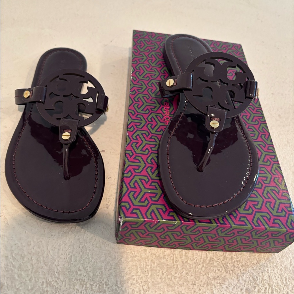 Tory Burch Miller Patent leather sandals - Picture 10 of 15